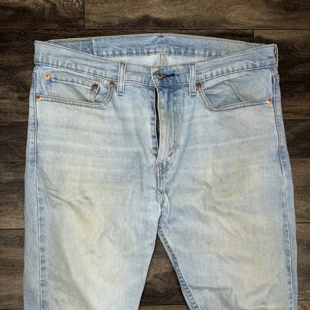 Levi's 510 Light-Wash Straight Leg Regular Fit Denim Jeans Men's Size 34x30